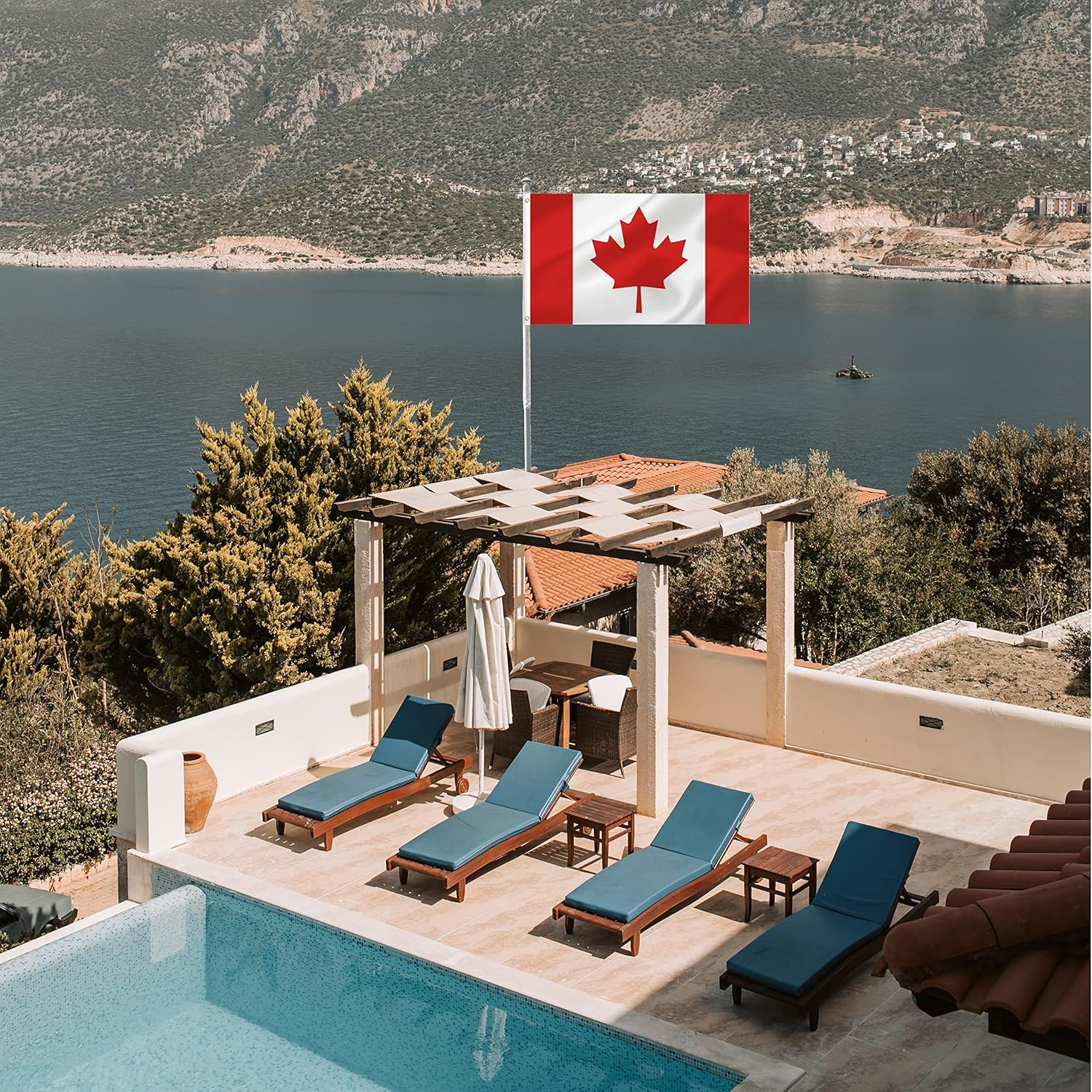 LARGE Canadian Flag, 3X5Ft Canada Flags Banner for Indoor Outdoor Decoration of Canada Yards.Parade or Express Mood image number 1