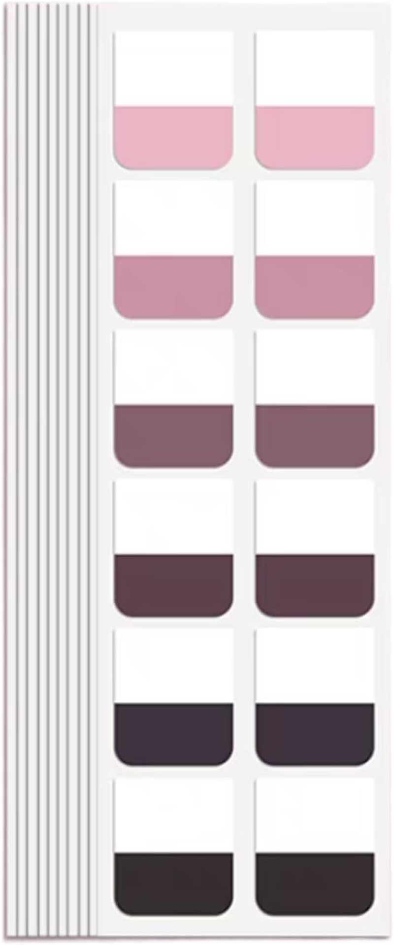 Gradient Sticky Notes Tabs, Transparent Sticky Tabs, Index Tabs, Sticky Notes Writable Annotation Tabs for Book Reading, File Classification, Book Tabs Flags, Label, Page Markers (Gradient Green M)