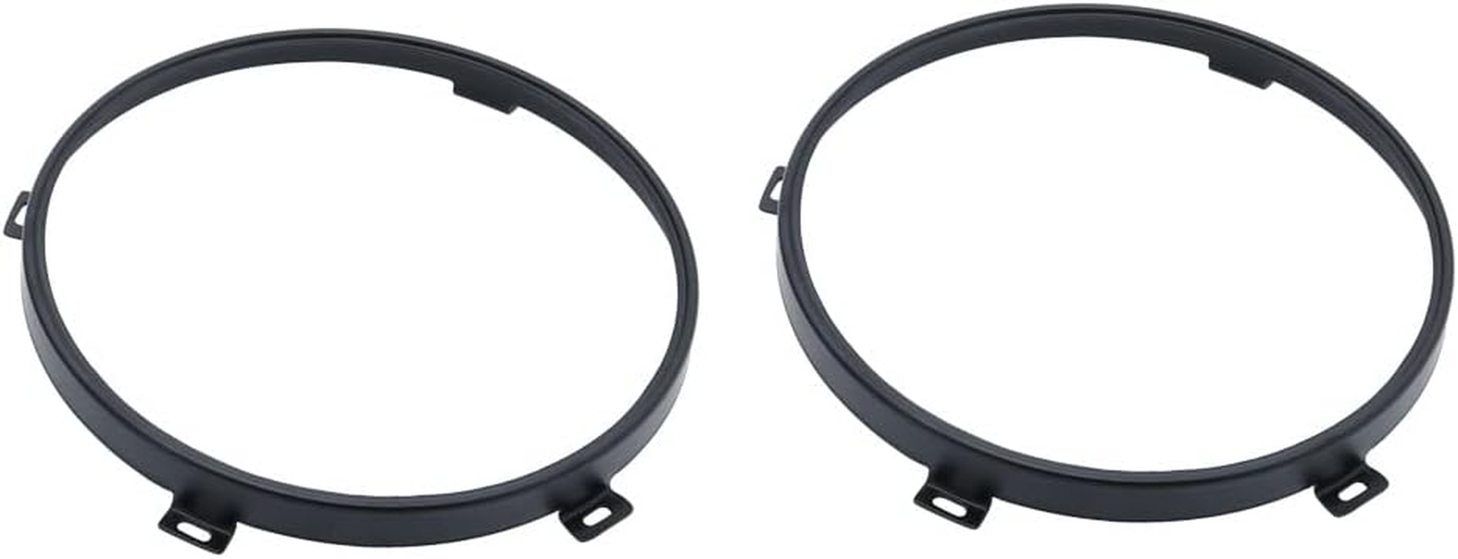Kkone Black 7'' Headlight Retaining Ring Headlamp Bezel for Jeep Wrangler JK 2007-2018
