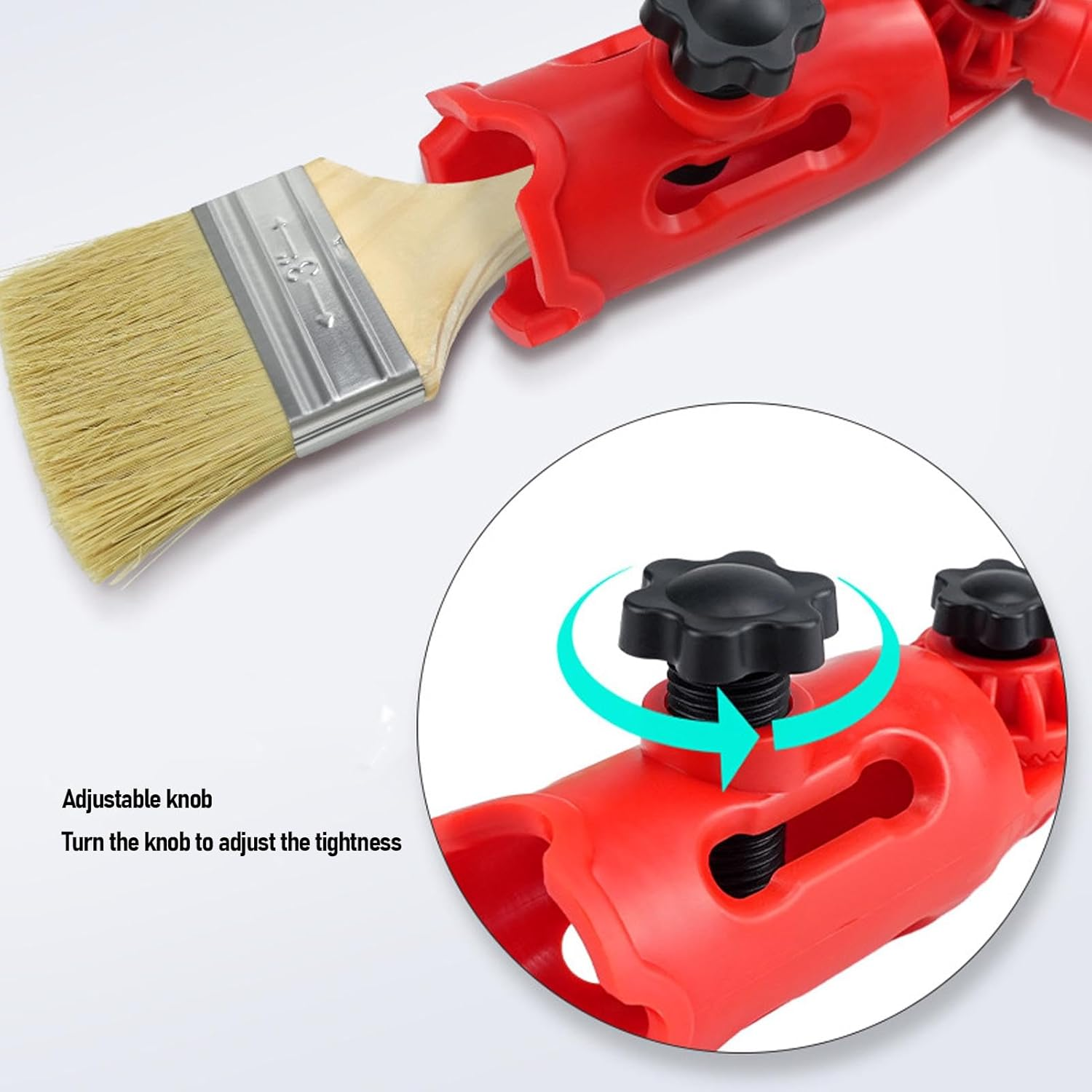 Paint Brush Extender for High Ceilings, Multi Angle Corner Painting Tool with 180 Degrees Rotatable, Adjustable Knobs image number 1