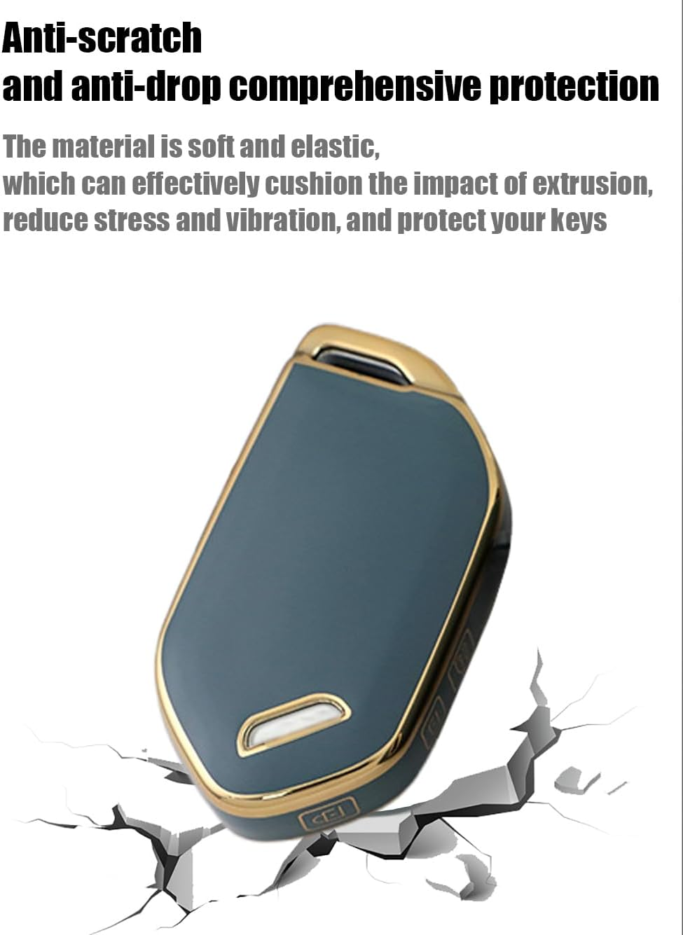 Ontto TPU Car Key Fob Cover Fit for KIA EV5 EV3 EV6 EV9 Electric Syros K4 Carnival 2025 Sorento Telluride 2024 2023 Key Holder Smart Case Shell Keyring Keychain Accessories 4 Buttons Black - 4 Buttons-Black image number 6