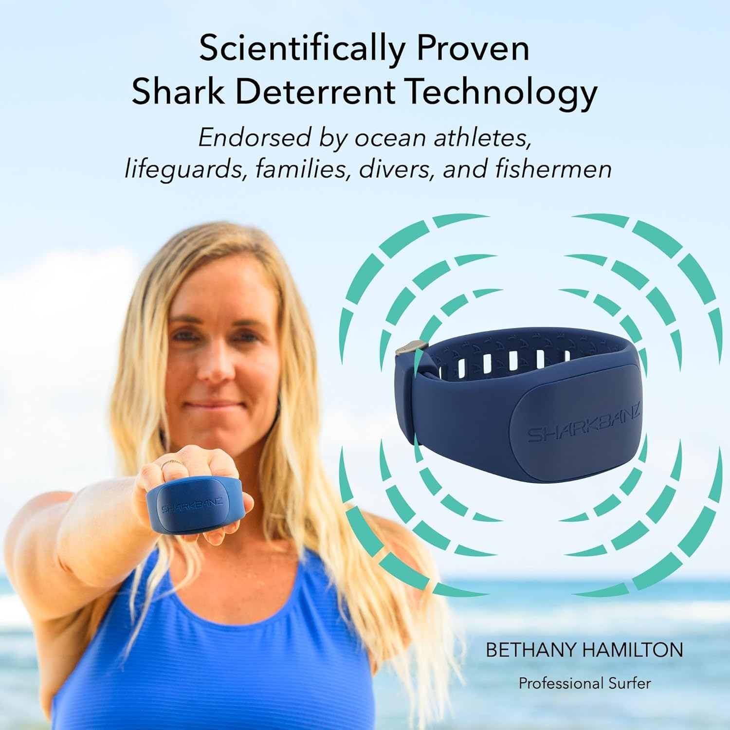 SHARKBANZ 2 Magnetic Shark Repellent Band for Swimming, Surfing, Diving, Snorkeling and All Ocean Sports image number 6