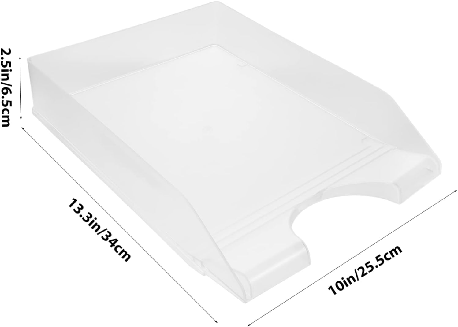 MINAOLULUS Plastic File Rack Desk Organiser Office Document Storage Holder Modern Design Desktop Organiser image number 4