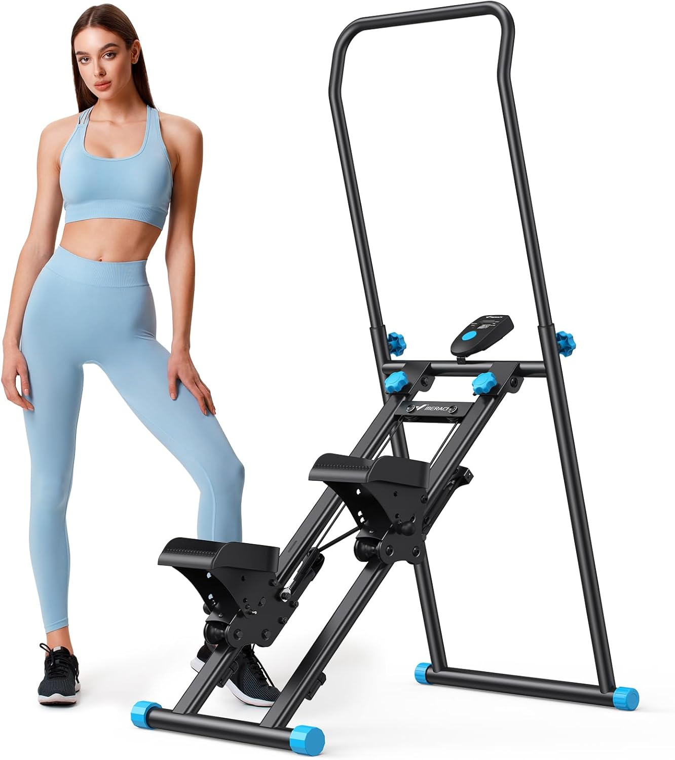 MERACH Stair Stepper for Home Gym Exercise, New Version Vertical Climber Machine for Full-Body Workout, Compact Folding Cardio Exercise Climber with Extended Step Range image number 1