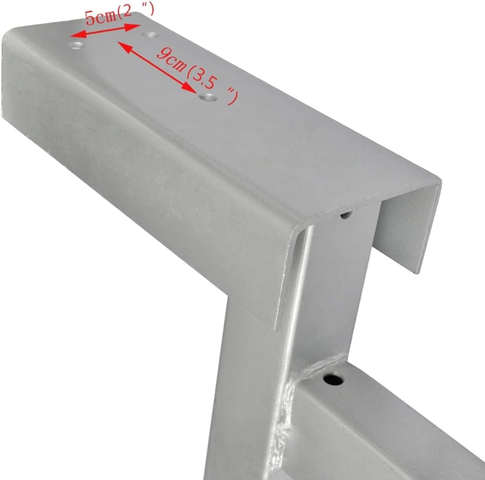 Heavy-Duty Boat Trailer Winch Stand, Zinc-Coated Steel, 500-1000 Kg Capacity, 62-72 Cm Adjustable Height, Bow Support for Kayaks & Canoes image number 2