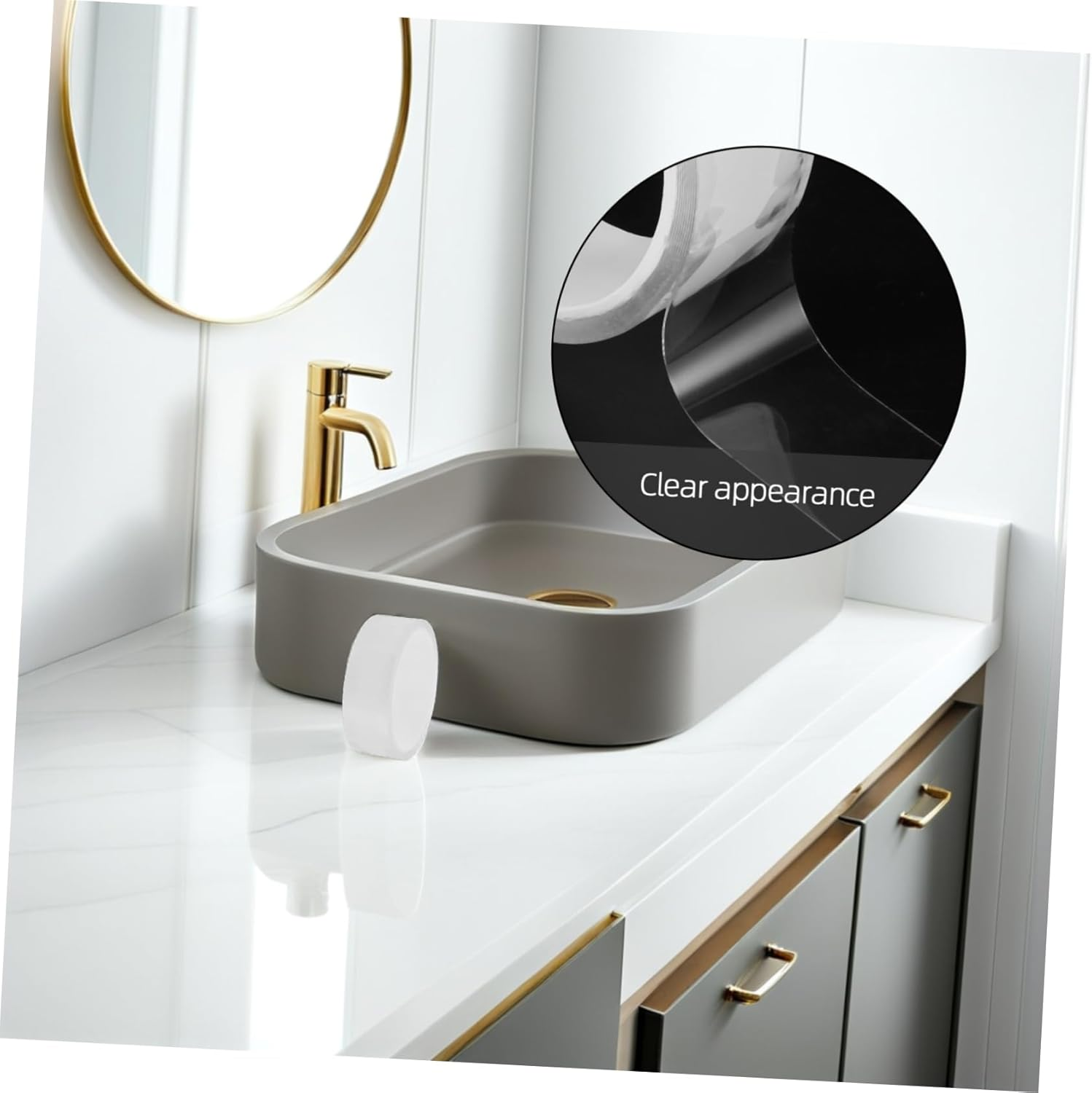 2Rolls Self-Adhesive Caulk Strips Sealing Tape for Bathroom Kitchen and Easy to Install for Gaps and Repairs image number 1