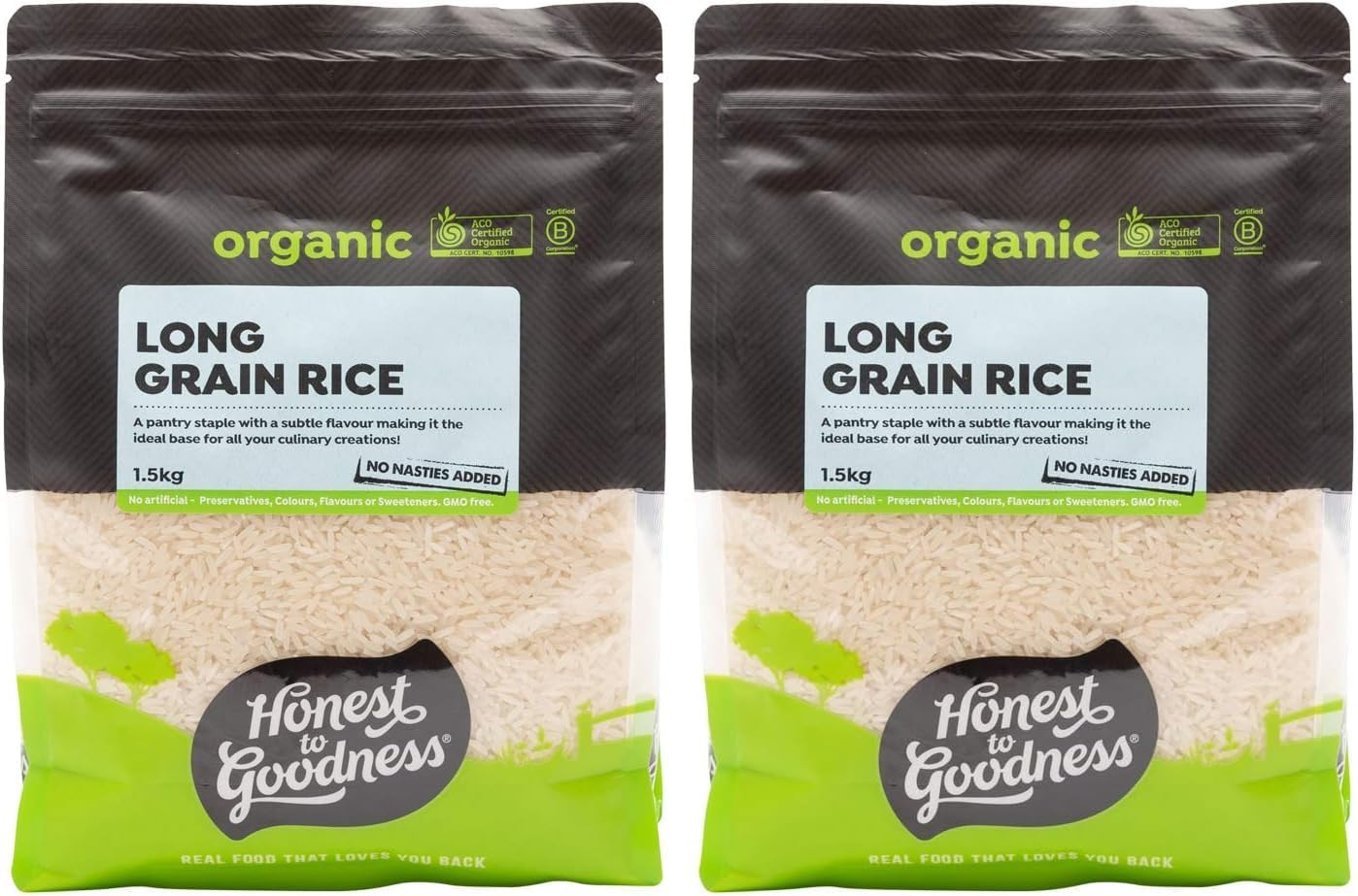 Honest to Goodness Organic White Long Grain Rice 1.5 Kg image number 3