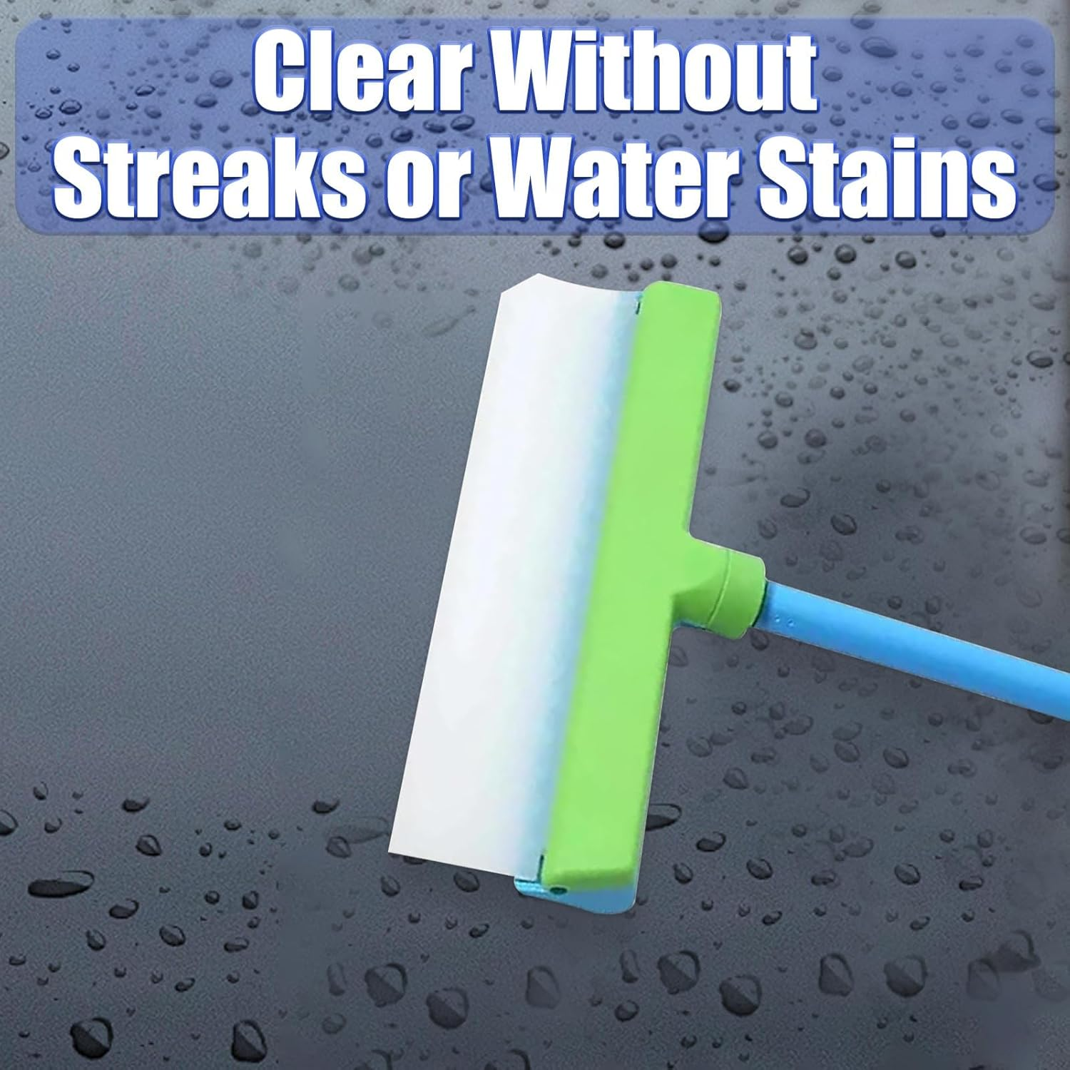 Blade Window Cleaning Kit, Aqua Blade Squeegee, Silicone Window Squeegee Kit, 3 in 1 Window Cleaning Scraper for Shower Glass Mirror Door Car