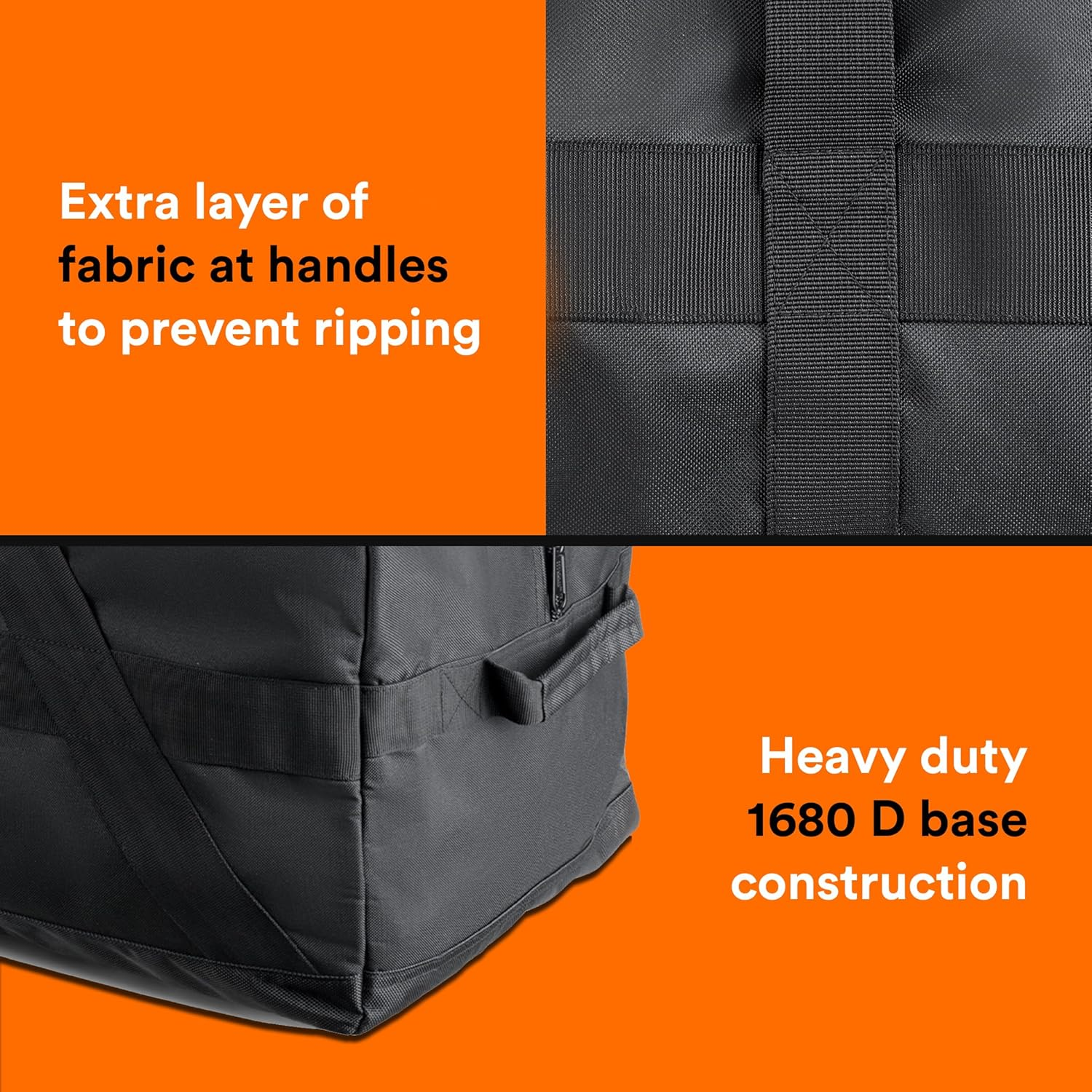 Fitdom Large Storage Travel Duffle Bag, Black, 45" X 12" X 12", Duffle Bag - Blue image number 3