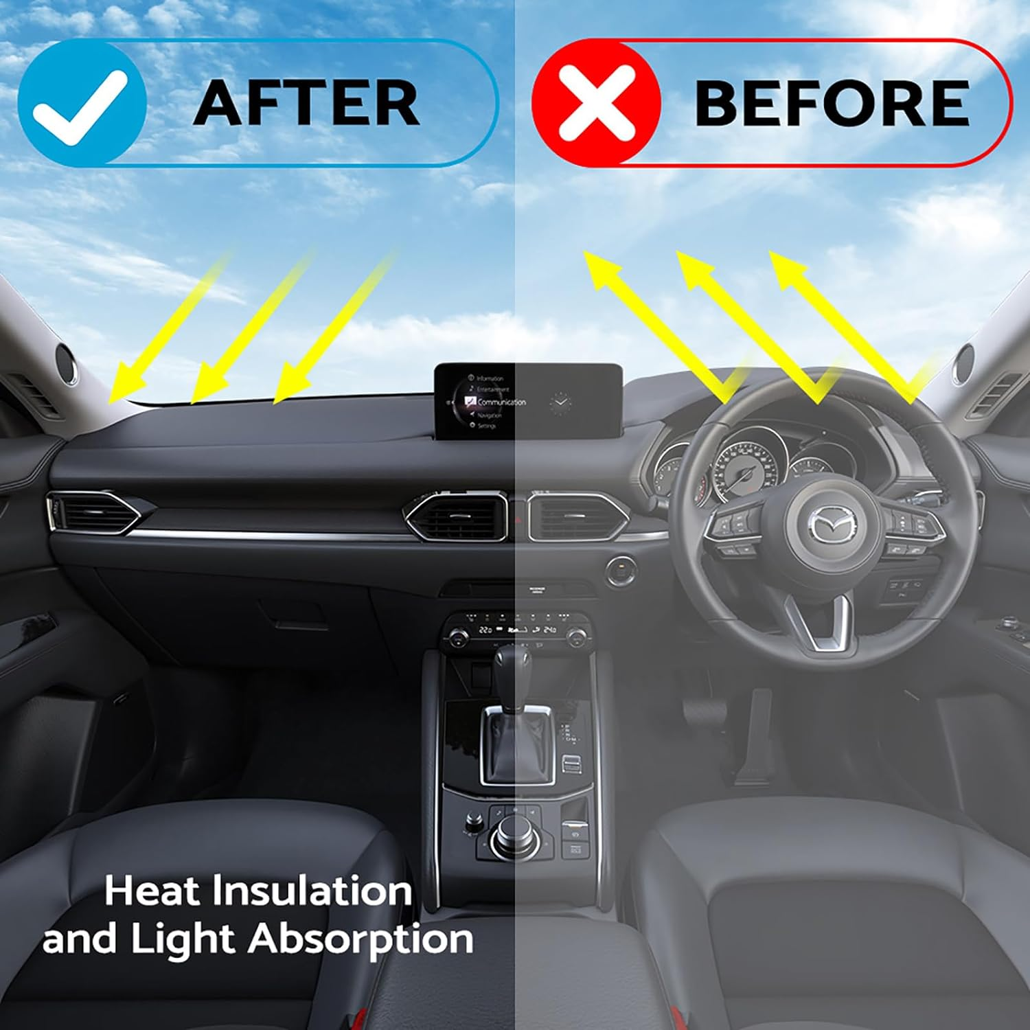 MAX COOL Dash Mat Suitable for Haval Jolion Ultra + LE With/Without HUD 2021-2022 Black Non-Slip image number 2