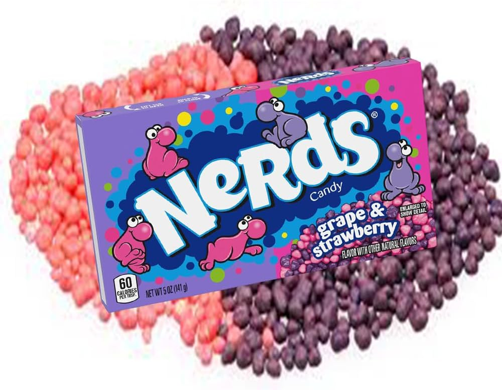 Nerds Candy Strawberry and Grape141G Theatre Box - 2 Pack image number 1