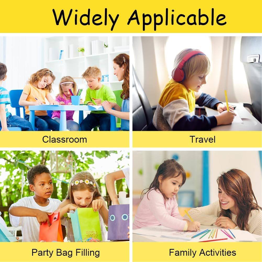 AUAUY 12 PCS Colouring Pencil Packs, 12 Colors Wooden Colored Pencils for Children, Colouring Pencils for Kids Party Bag Fillers, Kids Birthday Gifts, Class Rewards, Student Drawing and Doodle image number 6