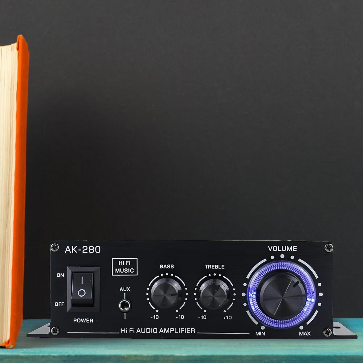 FOMIYES Mini Car Amplifier 12V Compact Audio Amp for Motorcycle and Home Use, Portable Computer Mini Power Amplifier for Speakers and Mp3 Audio Systems image number 1