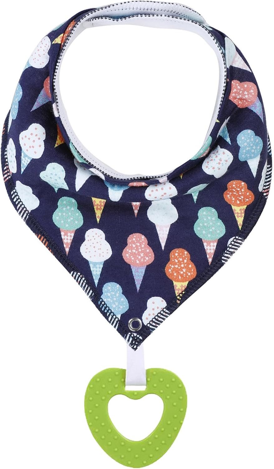 Baby Bandana Drool Bibs 6-Pack and Teething Toys 6-Pack Made with 100% Organic Cotton for Teething and Drooling, Absorbent and Soft Unisex image number 2