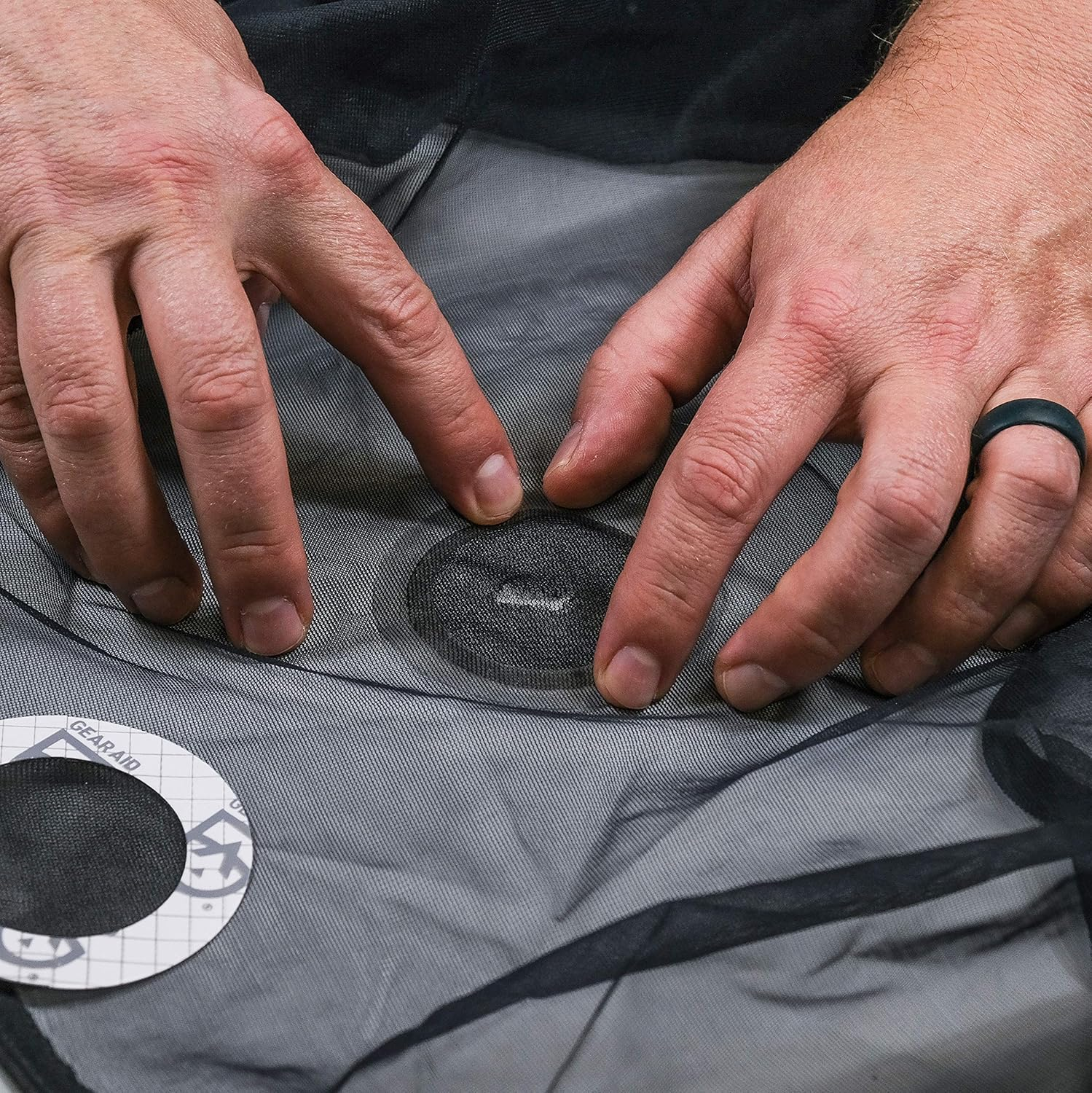 GEAR AID Tenacious Tape Mesh Patches for Repairing Holes in Tents, Bug Screens, Mosquito Netting, No-See-Ums and More, 3&rdquo; Rounds image number 6