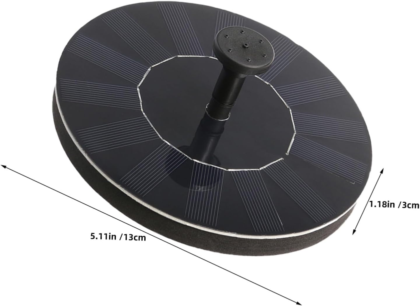 Ifundom Pond Solar Fountain Solar Water Fountain for outside Abs Black image number 6