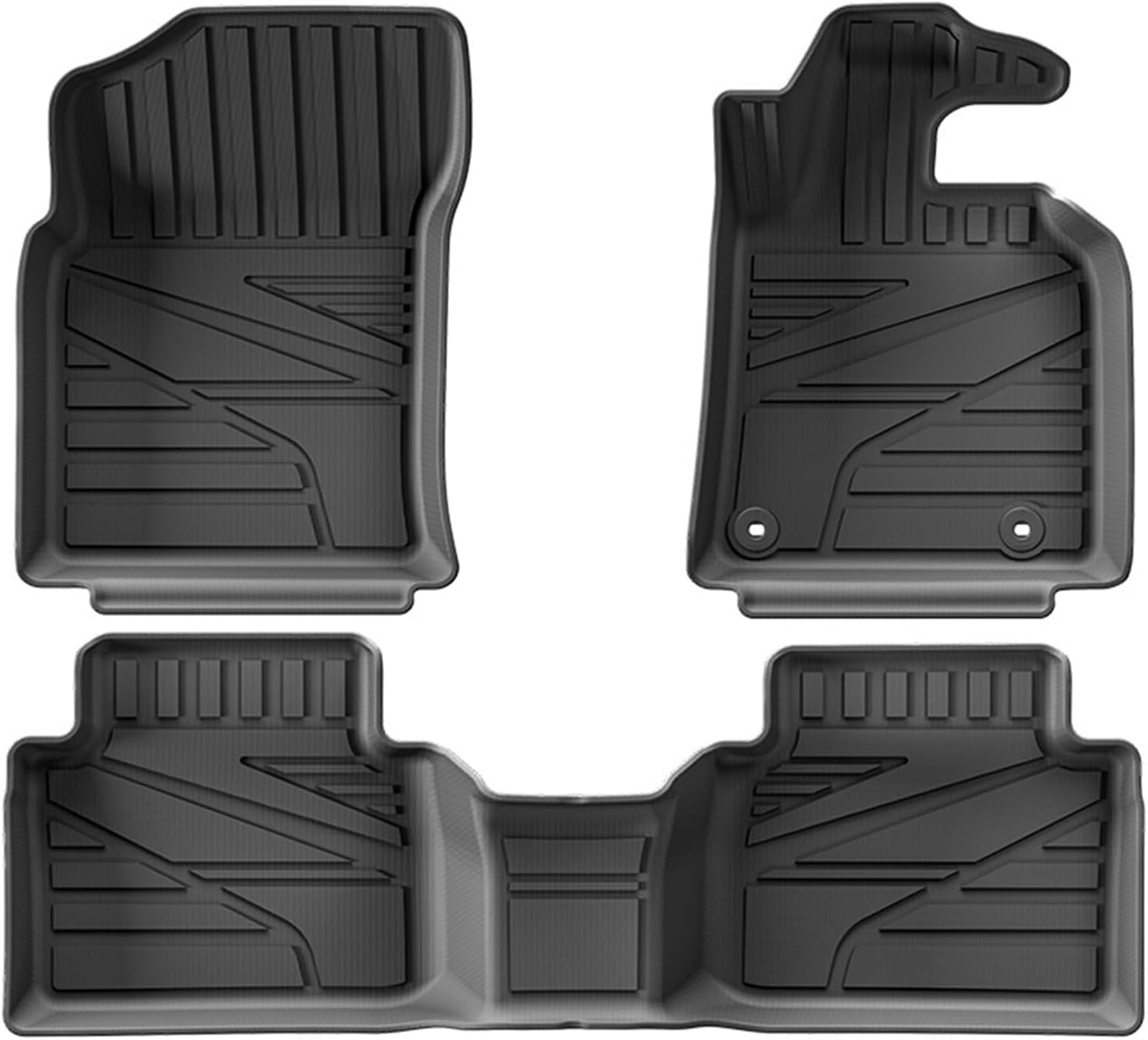 Floor Mats Fit for Toyota Camry Hybrid (AXVH71 ASV70 GSV70) 2017-2024,TPE All-Weather Protection 1St & 2Nd Row 3D Car Foot Mats, Waterproof/Anti-Slip Custom Fit Heavy Duty Car Floor Mats