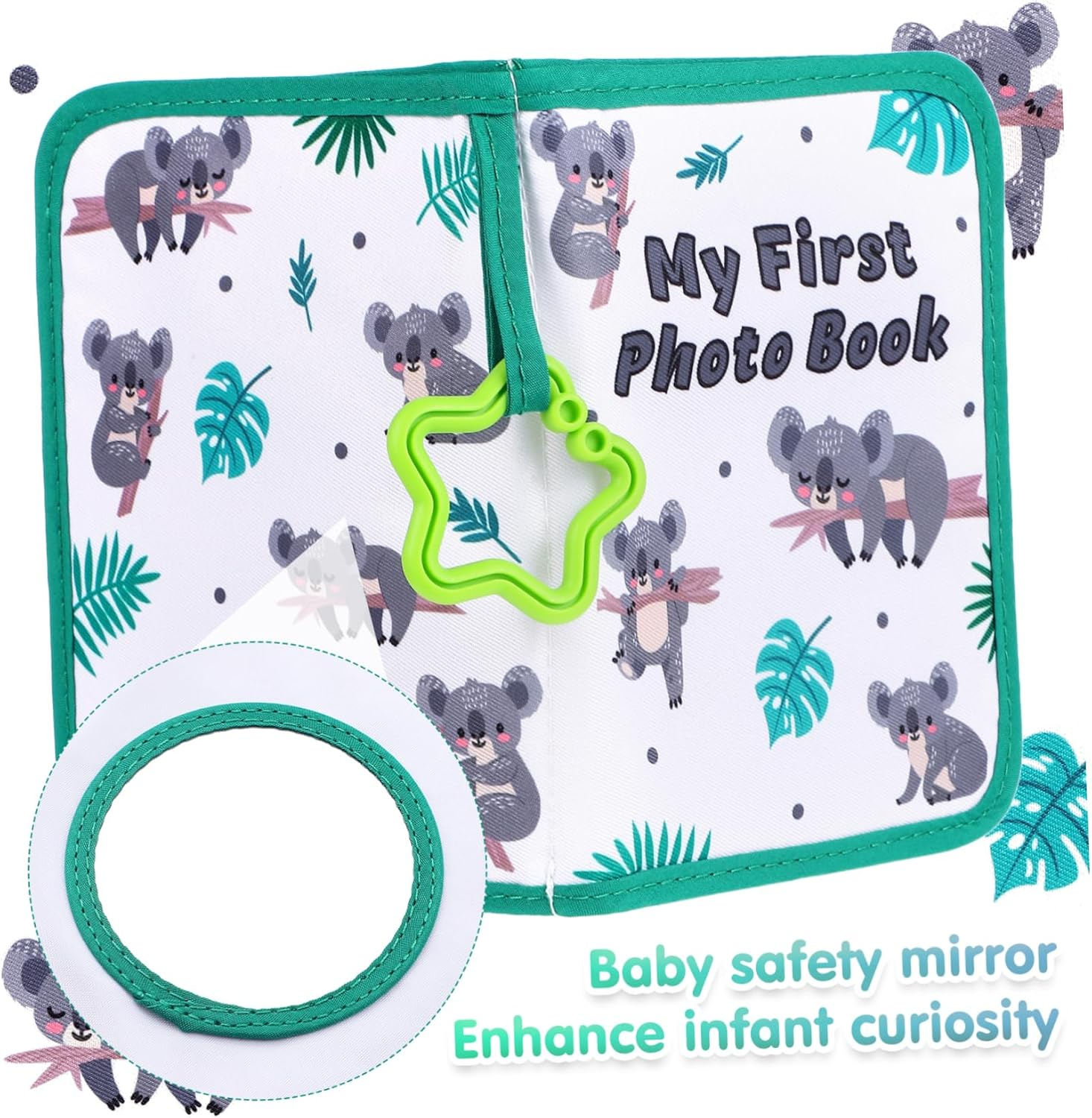 Cloth Photo Album Decorative Growth Record Book Soft Cloth Photo Book for Newborn Memories Scrapbook For image number 3