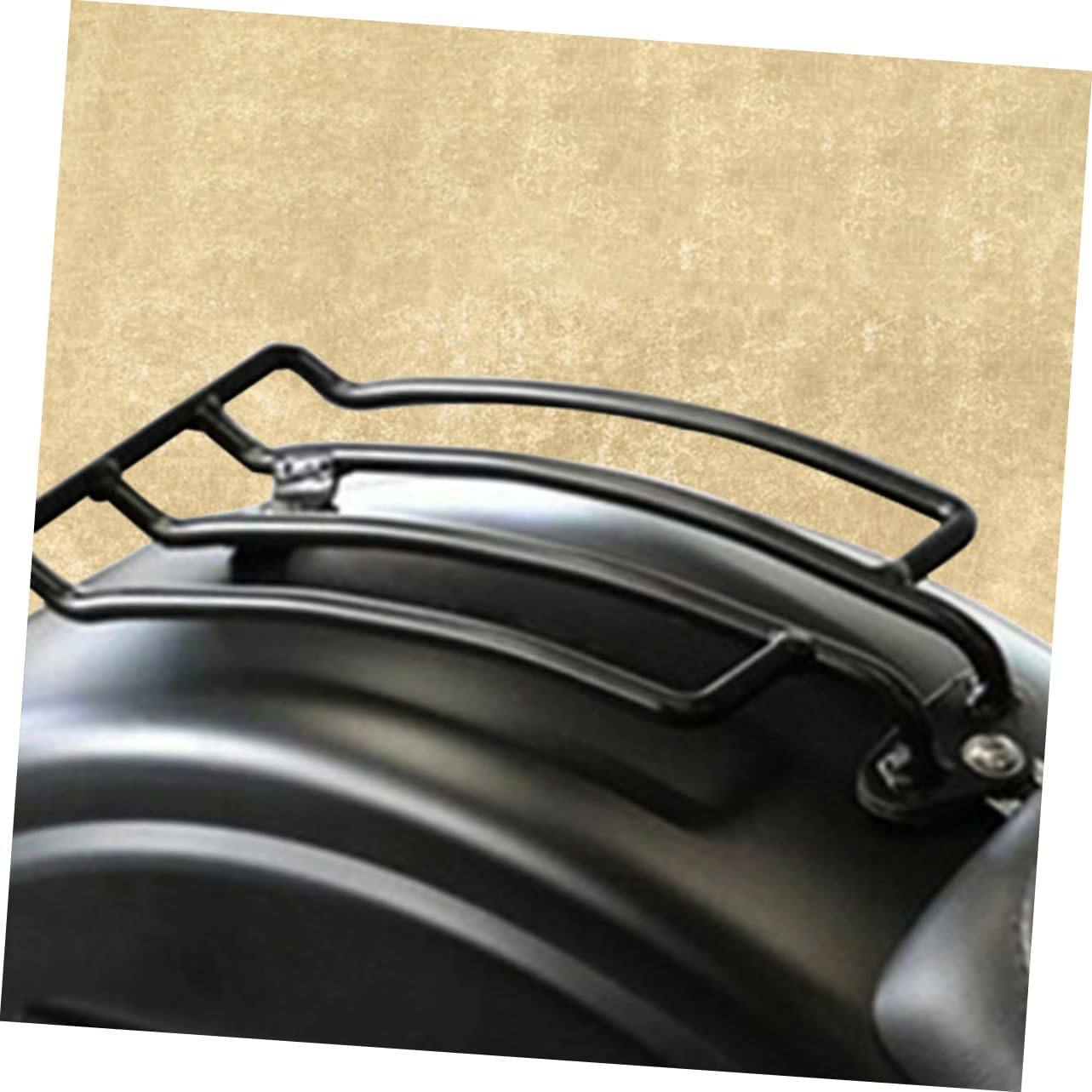 Cabilock Motorcycle Rear Luggage Rack Rear Seat Storage Rack Mount Sturdy Metal Frame Universal Fit Motorcycle Accessories for Men Carry Luggage Support for Tail Box and Helmet image number 4