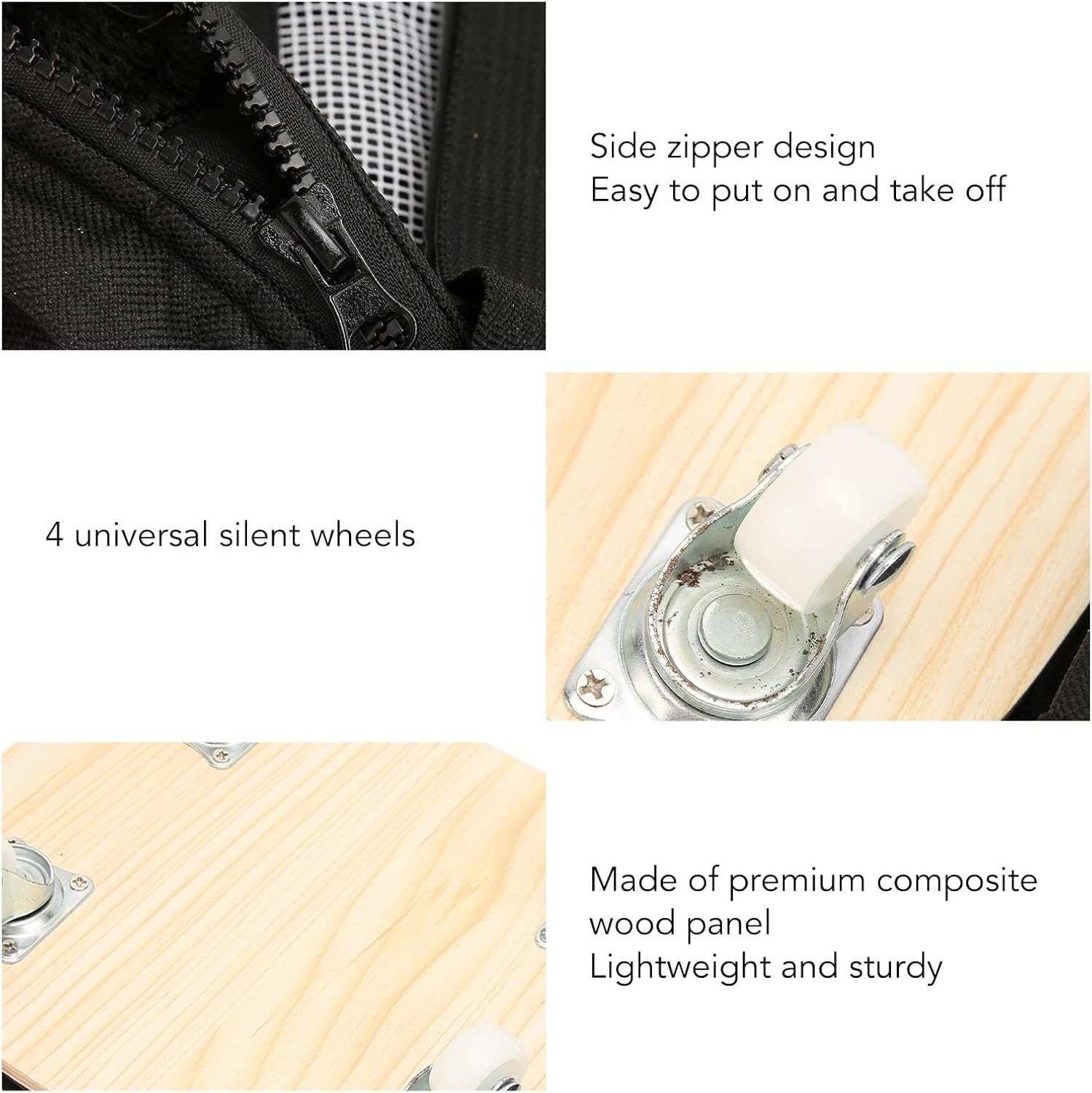 Dog Walking Scooter, Elastic Band Silent Wheels Pet Wheelchair, Breathable Oxford Fabric Pet Drag Bag Scooter, Outdoor Traction Bag Dog Cat Wheelchair for Back (M(Suitable For image number 6