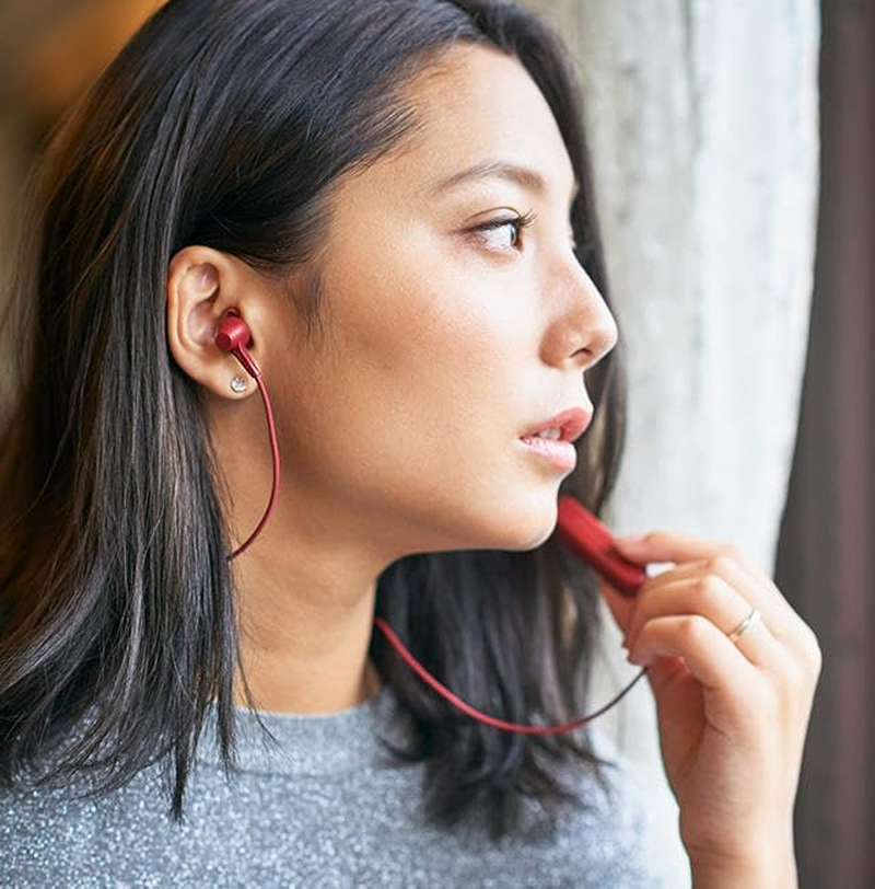 Pioneer SEC4BTR In-Ear Buds Bluetooth Wireless Stereo Headphones, Red