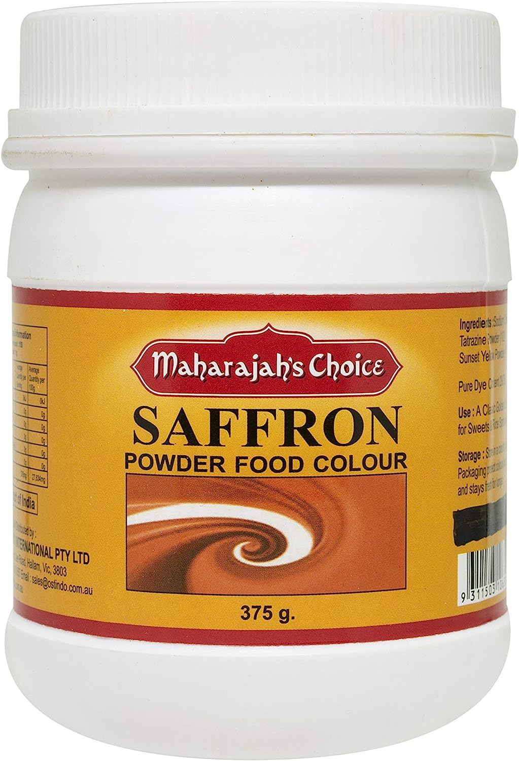 Maharajah'S Choice Saffron Food Colour Powder in Jar, 375 G image number 1