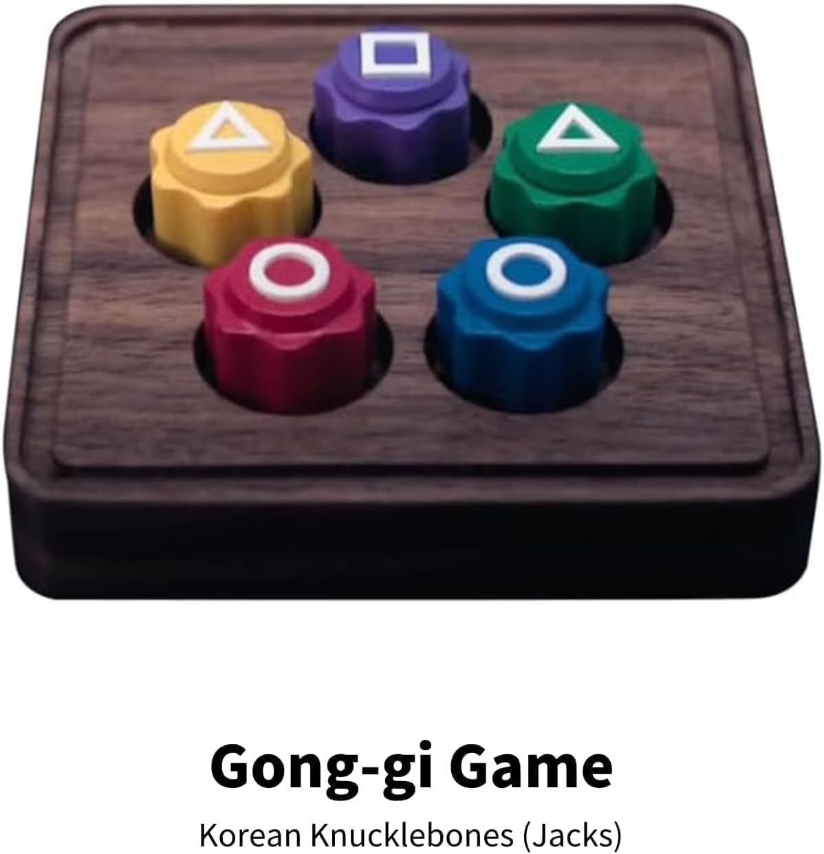Korean Folk Game Set Korean Traditional Play Game Including Gonggi Game, Jebi Chagi, Biseokchigi, Paeng-Y, DDAKJI image number 3
