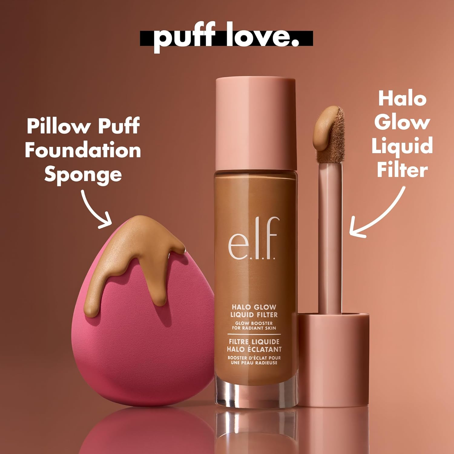 E.L.F. Pillow Puff Foundation Sponge, Bouncy, Ultra-Soft Foam Makeup Sponge for Liquid Foundation, Creates an Airbrushed Finish, Vegan & Cruelty-Free image number 5