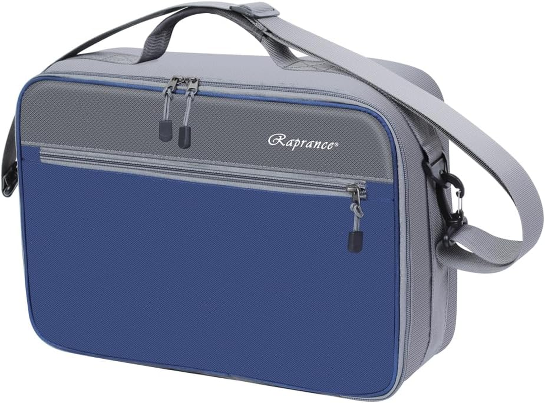 Raprance Fly Fishing Reel Case ，Customizable Dividers Shockproof Storage Box，Portable Travel Storage with Protection, Blue image number 5