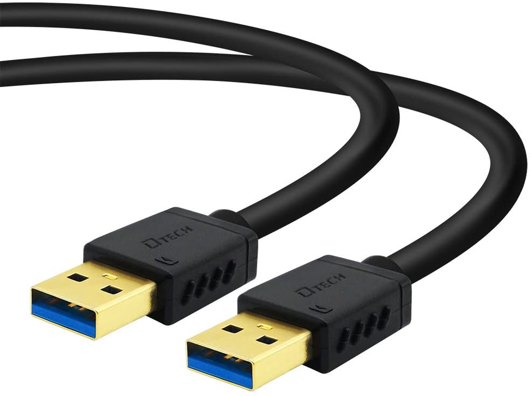 DTECH USB 3.0 Type a Cable 2M Male to Male High Speed Data Cord in Black 6Ft image number 2