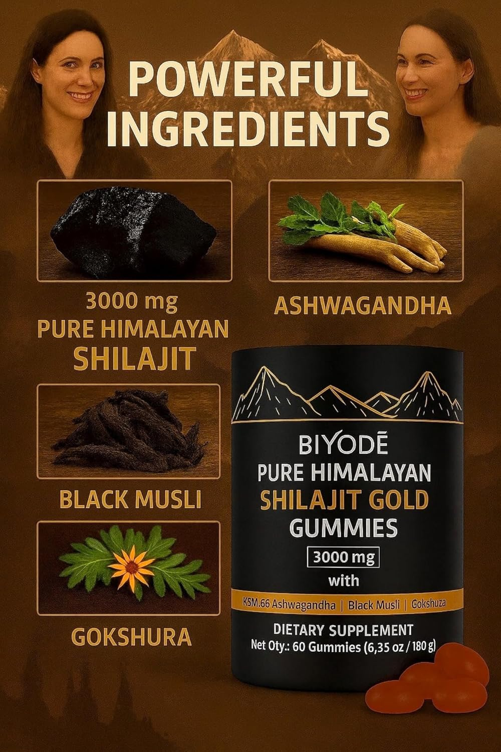 Pure Himalayan Shilajit Gold Gummies &ndash; 60 Vegan Gummies with Fulvic Acid & 85+ Trace Minerals &ndash; Energy, Focus & Immunity Booster &ndash; Organic Resin Alternative &ndash; Non-Gmo, Gluten-Free Supplement image number 5