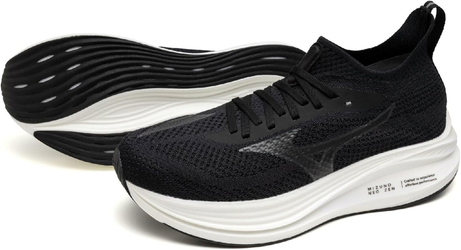 Mizuno Running Shoes, Neo Zen, Jogging, Marathon, Training, Sports, Lightweight, Resilient, Thick Sole