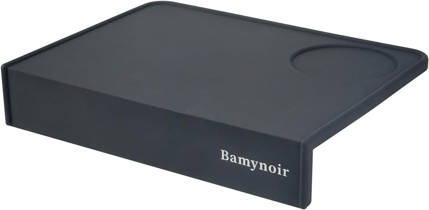 Bamynoir Coffee Tamper Mat,Espresso Tamping Station,Food Grade Silicone,8&Prime;&times;6&Prime;Premium Barista Tamping Mat,Non-Slip Portafilter Base & Espresso Station for Precision Coffee Grounds (Black-A) image number 5