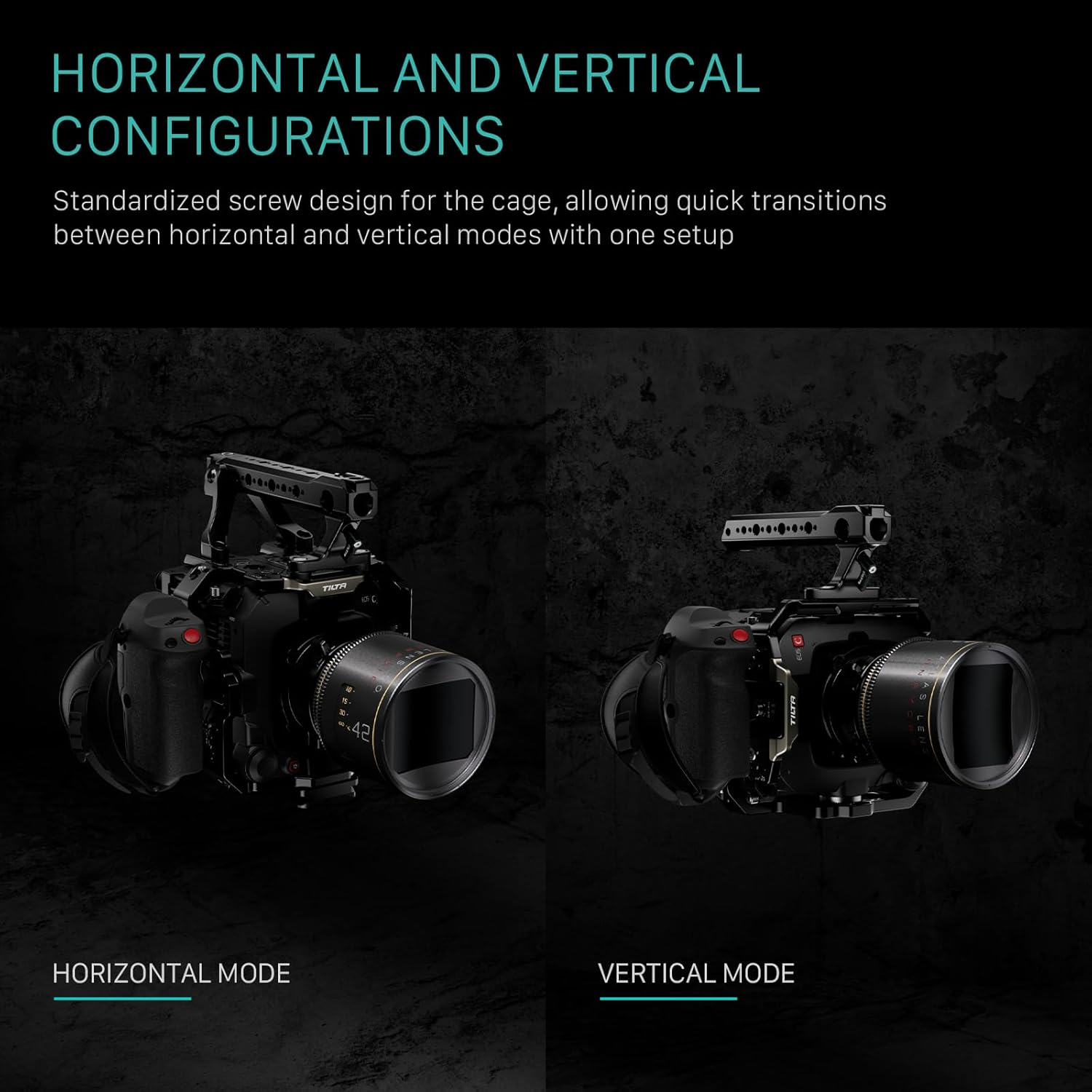 Tilta C400 Cage Camera Cage Advanced Kit Compatible with C400 with Top Handle, Shoulder Pad Baseplate, Rod Set - Black ES-T22-B image number 2