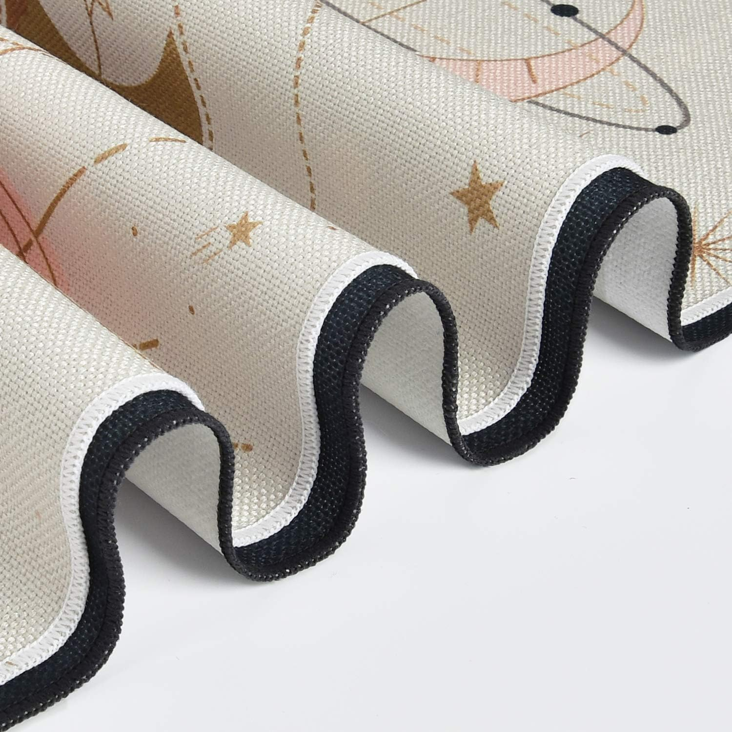 Jufay Moon Phase Tapestry Wall Hanging Art Bohemian Tapestry Black for Room (Black, 12.8 X 51.2 Inches) image number 1