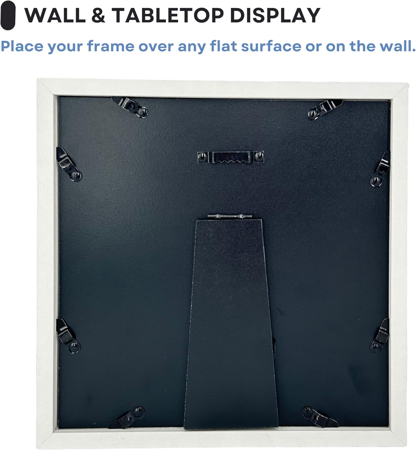 Pet Memorial Dog Picture Frame, 4 Customizable Displays, 9X9, Paw Print Kit for Dogs, Pet Memorial Gift for Dogs, Loss of Dog Sympathy Gift, Pet Paw Print Impression Kit (White) - Brown image number 5