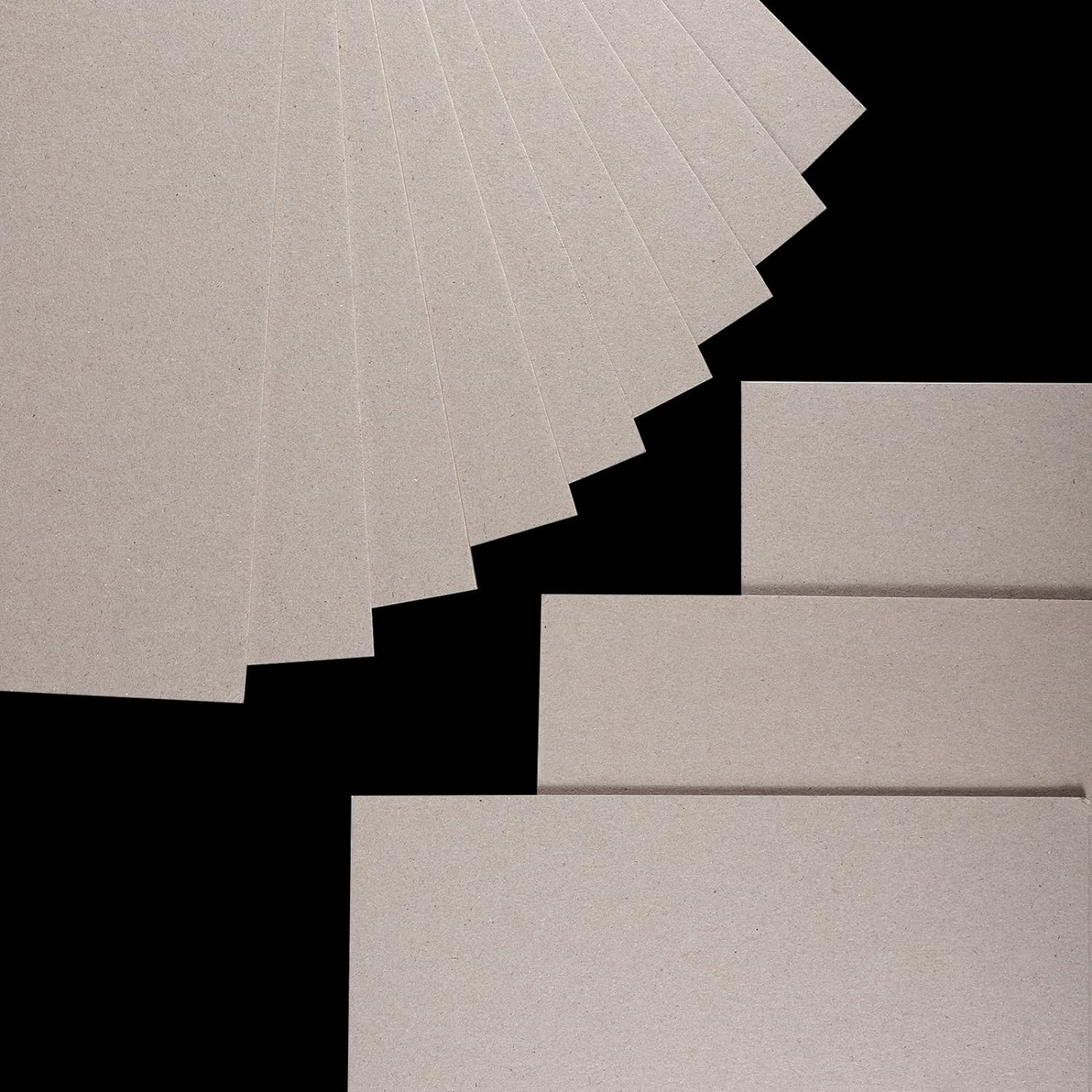 BBTO 20 Pcs Book Board, Binders Board Chipboard Designer Bookboard Heavy Duty Chipboard Sheets Bookbinding Supplies for Book Binding Materials Cover(8.5 X 11 In,80 Pt) image number 2