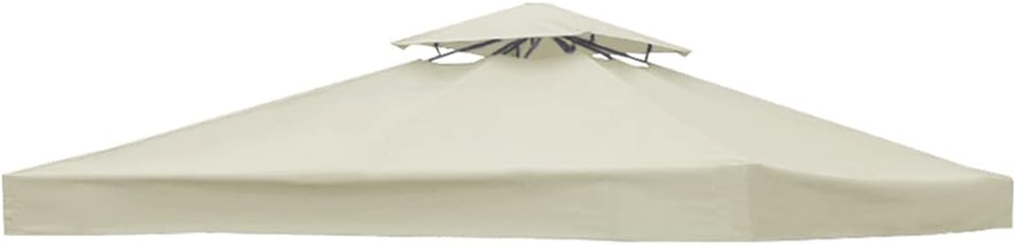 Abizarch Garden Gazebo Top Cover 3X3M Canopy Replacement Pavilion Roof 1/2 Tier Outdoor Patio Garden Tent Roof Top Replacement Canopy Top Cover for Outdoor Camping Garden Backyard ZHAZHAMO