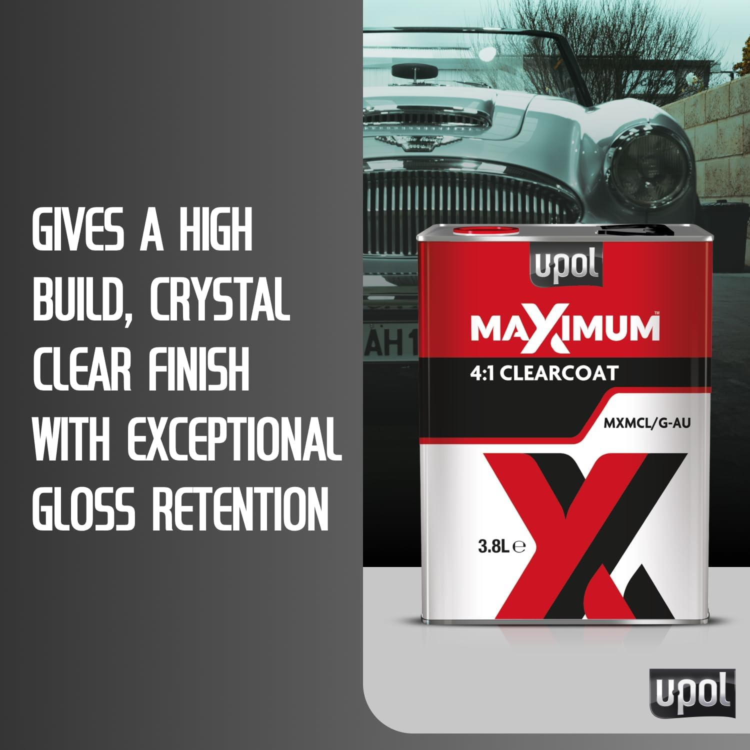 U-POL Maximum Clearcoat, High Build, Crystal Clear Finish, Easy to Apply, Air Dry or Low Bake, Hardens Rapidly to Give a Durable, UV Resistant Finish, 3.8L image number 4