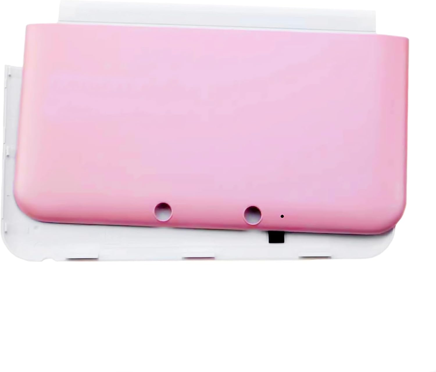 Pink Color 3DSXL Extra Housing Case Shells Top/Bottom Cover Plate Replacement, for Old Big 3DS XL/LL 3DSLL Handheld Consoles, US Edition Upper/Bottom Faceplate Coverplate 2 PCS Set