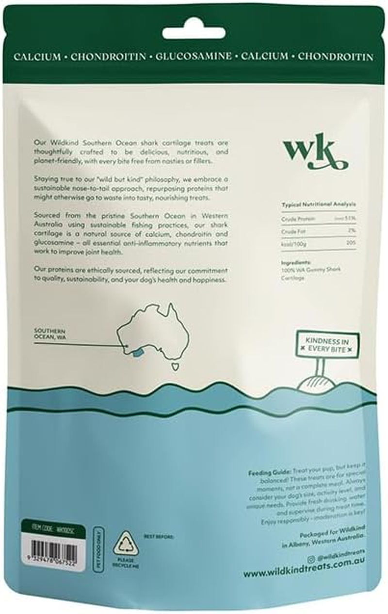 Wildkind Air Dried Shark Cartilage 100G &ndash; Natural Australian Dental Chews for Dogs image number 5