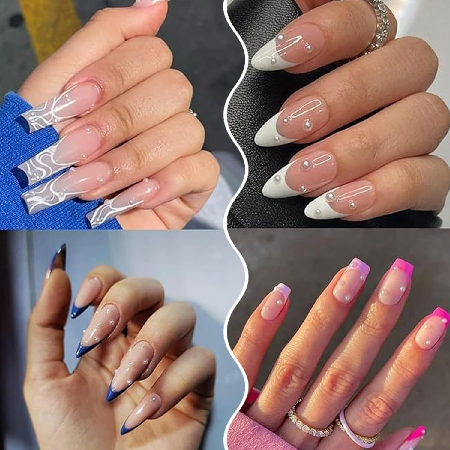 Lunarcharm Pack of 2 Nail Art Beads with Tweezers Flat Back Beads Nail Charms Gold Silver Nail Art Supplies Design Nail Accessories Rhinestone Mixed Rhinestones Nails image number 1