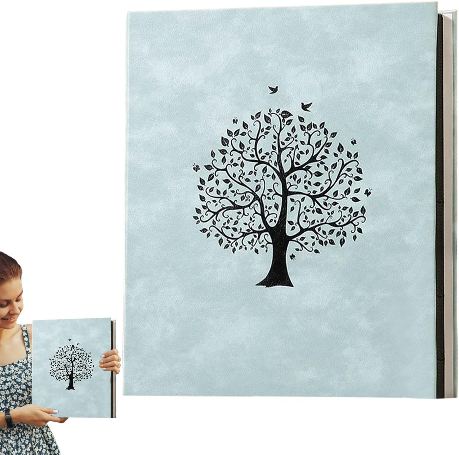 Photo Book,7 Inch Family Photo Album - Large Capacity, Modern Card Keepsake Book for Personal Baby Family Pet Graduation