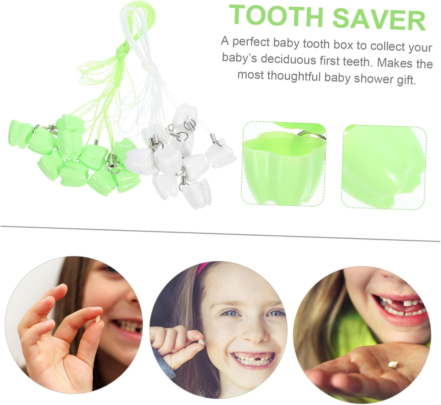 20Pcs Tooth Keepsake Box Tooth Saver Storage Holder Party Present