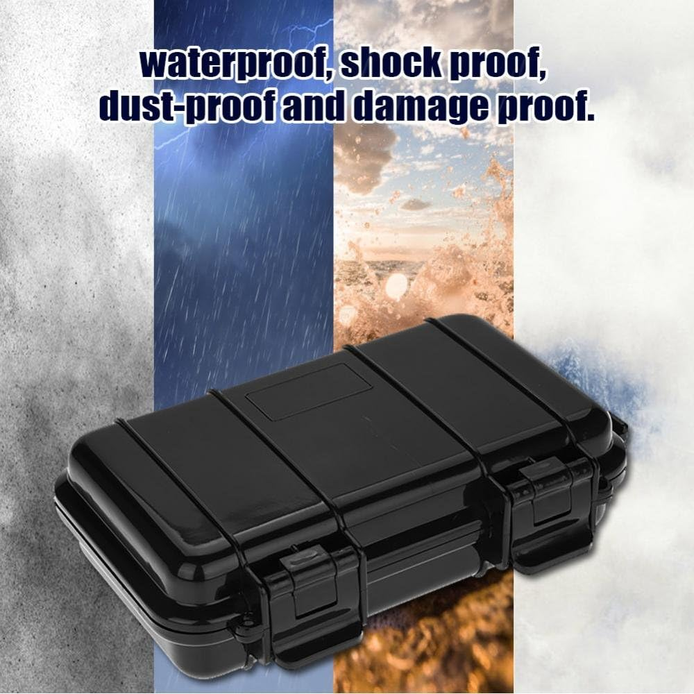 Waterproof Box, Outdoor Waterproof Shockproof Sealed Box Case Dry Storage Box Container (B) image number 5