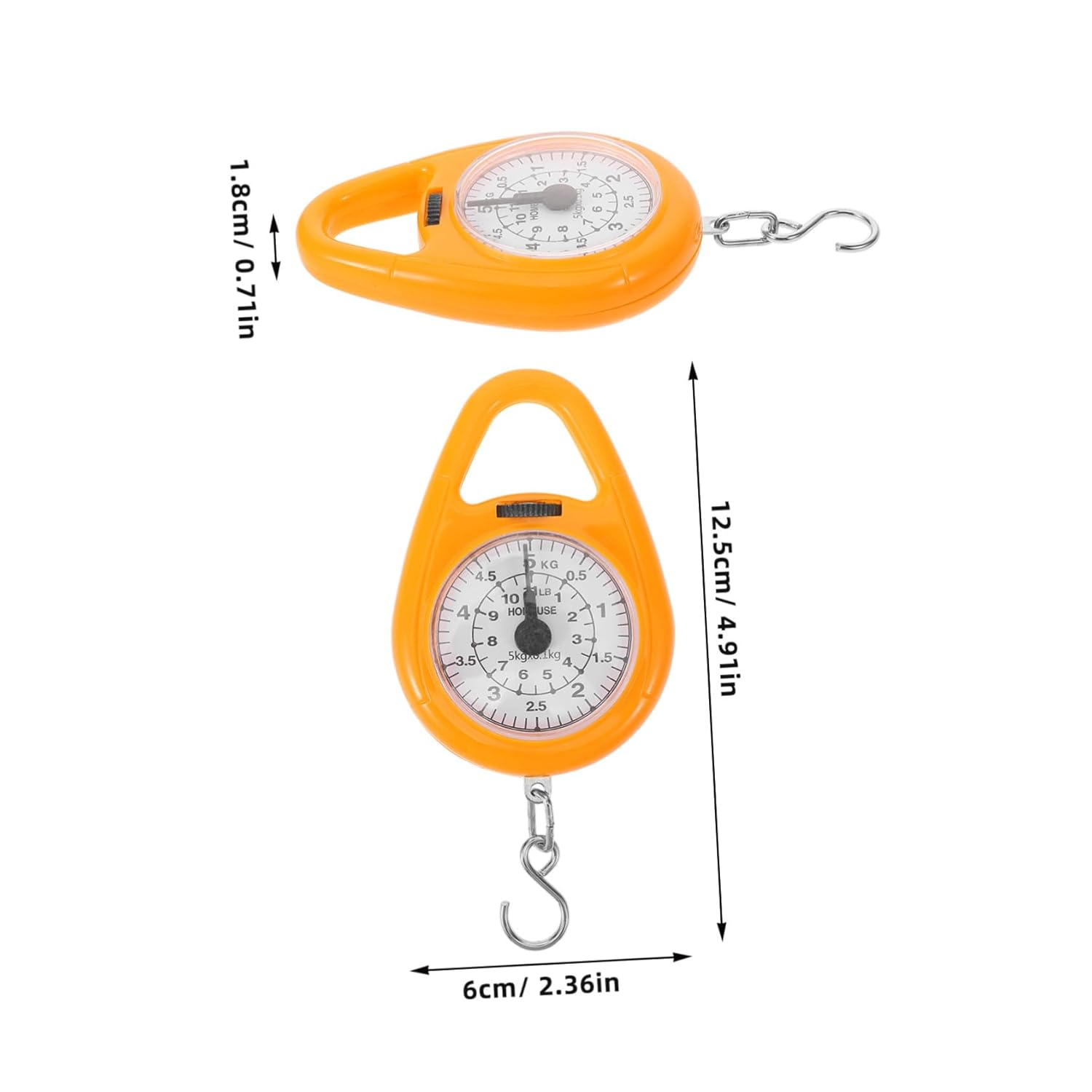 DIKACA Spring Scale Luggage Weight Scale for Travel Suitcase Weighing Hook for Small Items image number 4