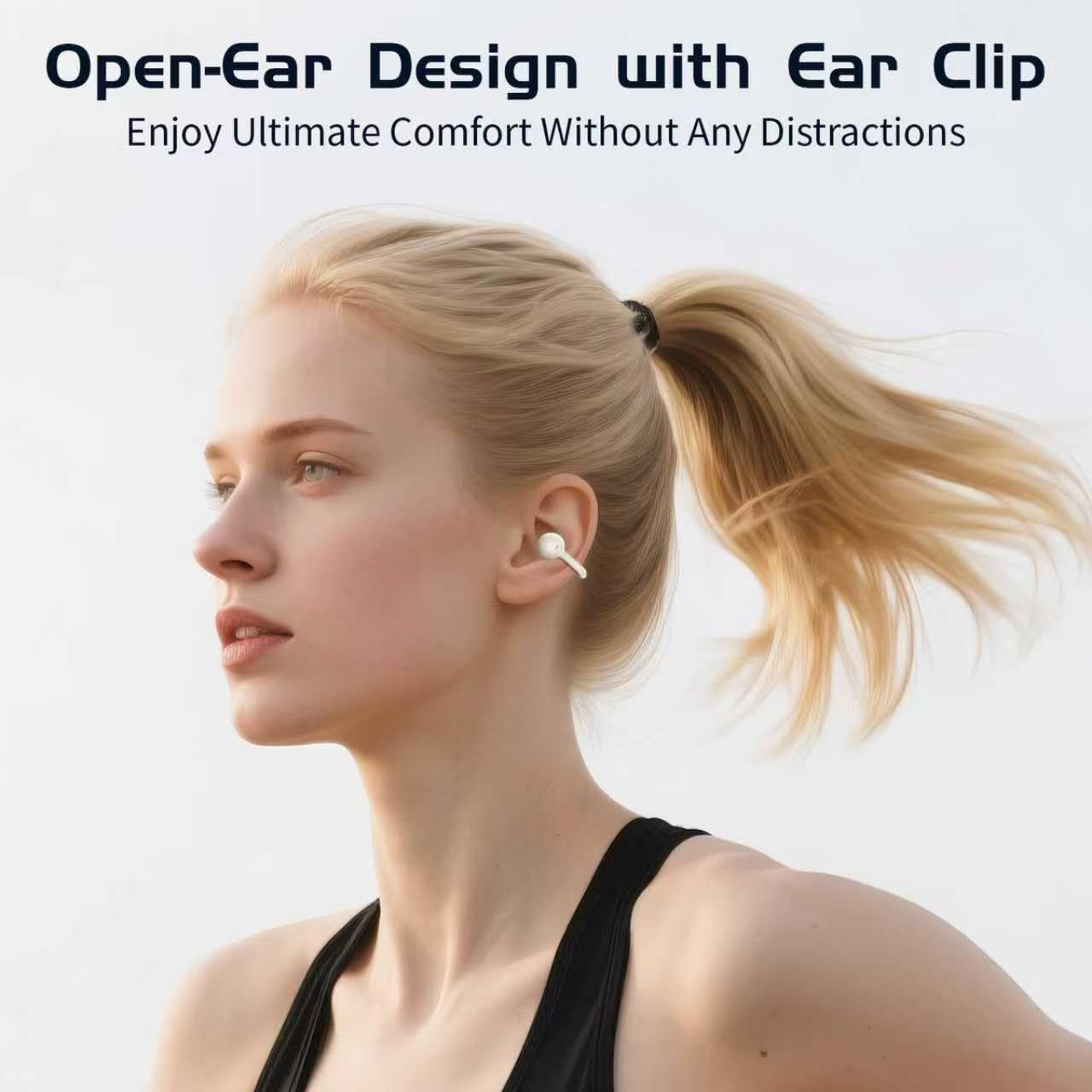 GALAAL Wireless Earbuds Bluetooth Headphones,Lightweight Earbuds with Ear Hooks,Bluetooth5.4 Wireless Earphones,30H Playtime, IPX4 Waterproof Running Headphones for Gym Gold image number 5