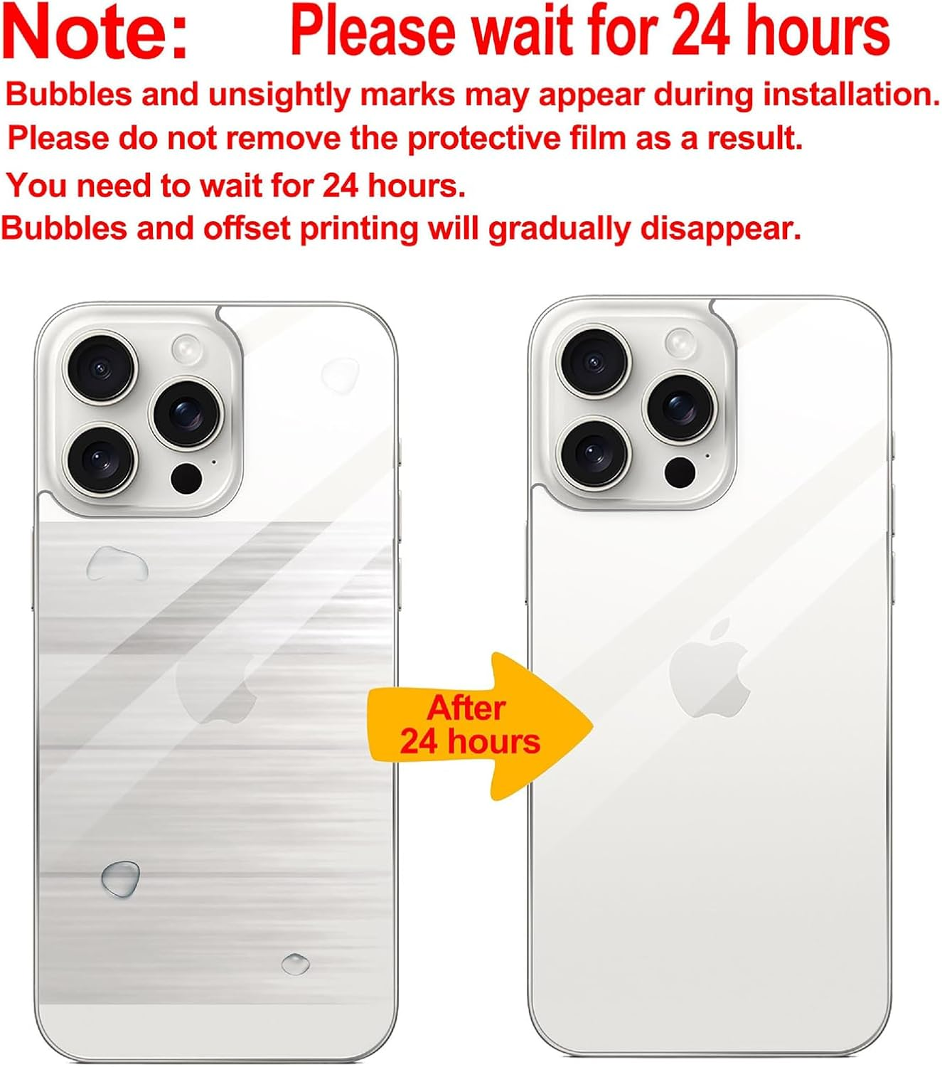 GIOPUEY Back Film Compatible with Iphone 17 Pro, High-Quality Materials TPU Matte Texture Iphone 17 Pro Back Screen Protector - Translucent [Pack of 3] image number 5