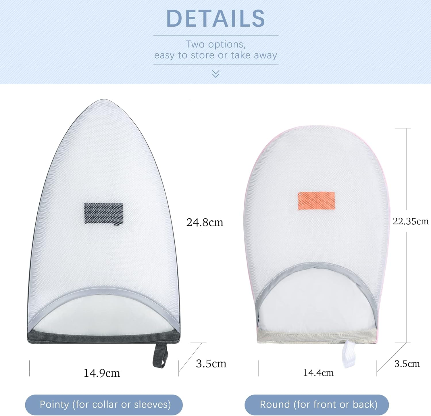 Garment Steamer Ironing Glove Waterproof anti Steam Mitt with Finger Loop Portable Mini Ironing Board Household Ironing Pad Sponge Steam Ironing Gloves Hand-Held Mini Ironing Pad image number 5