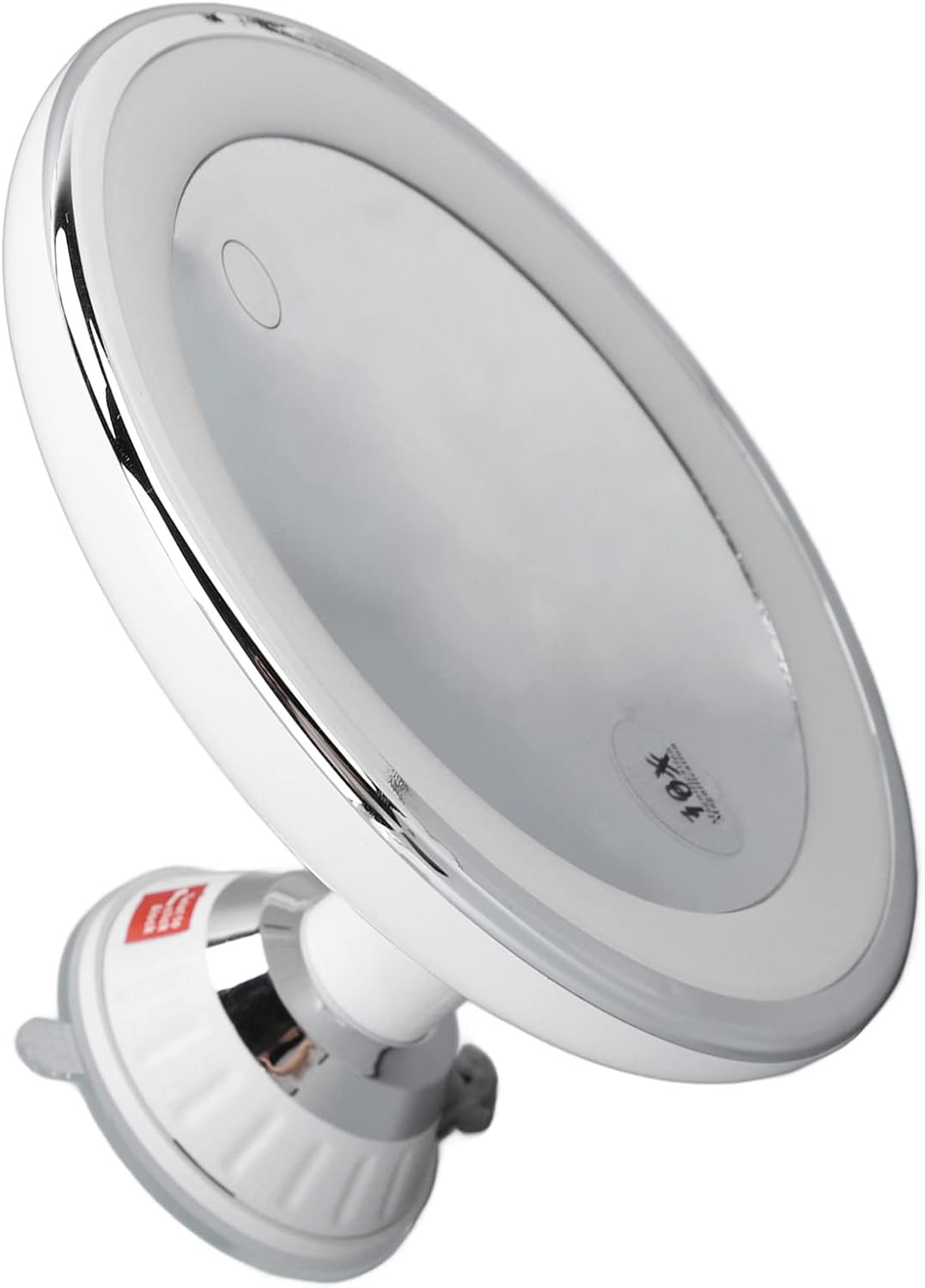 Lighted Makeup Mirror, Suction Cup Makeup Mirror 10X with 3 Light Colors Battery Powered Makeup Mirror 10X Magnify with Suction Cups for Makeup image number 6